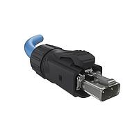 Amphenol Commercial Products MSPEP2L0270 Modular Connectors / Ethernet Connectors SPE IP20 Plug, Latch Lock, Solder, 28 to 18 AWG, 30u" Gold, Cable OD 0.216" to 0.252", 0 Grommets