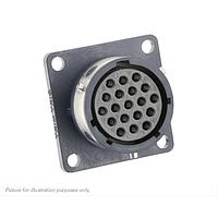 Eaton Souriau-Sunbank UTGX01419SX Receptacles Square flange receptacle, without backshell, for 19 female contacts, IP68/69K, keying X