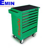 TOPTUL TCAA0701 - 7-Drawer Mobile Tool Trolley - GENERAL SERIES - GREEN