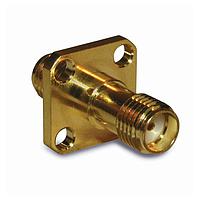 Amphenol RF 132340 RF Adapters - In Series SMA JACK TO JACK 4 HOLE FLANGE ADAPTER