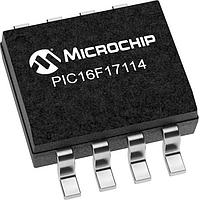 Microchip Technology PIC16F17114T-I/SN MCUs 7KB Flash, 512B RAM, 128B EEPROM, 12b Diff. ADCC, 1xOP-AMP, 2x16-bit dual PWM