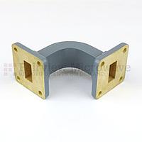 Fairview SMF62EB WR-62 Waveguide E-Bend Commercial Grade Using UG-419/U Flange With a 12.4 GHz to 18 GHz Frequency Range