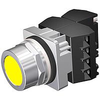 SIEMENS 52PM8A4C Flush PUSHBUTTON,MOM,YLW,FLUSH,2POS,3NO-3NC