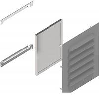 Hammond Manufacturing 1481L3R810GY Louvered Vent Kit Type 3R Louver Kit 8x10 - Steel/Gray