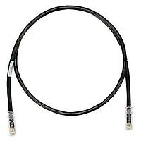 Panduit UTPK6A10MBL Cat 6a Keyed Copper Patch Cord, Cat 6A, Black U