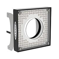 Banner Engineering LEDRRV80X80M Ring Lights VE Series 80 x 80 mm Ring Light; Visible Red LED; 24 V dc; 0.3 m (1 ft) Cable with 3-pin male Connector; Connects to VE Smart Camera