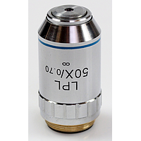 KERN OBB-A1266 Infinity planachromatic objective lens (without cover glass) for a large working distance, 50 x / 0,7, (1,95 mm) (sprung)