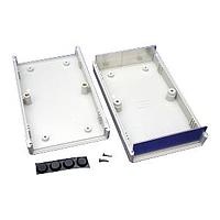 Hammond Manufacturing 1598AGY Instrument FR ABS w/Alum. Ends 6.18x3.7x1.42" Grey