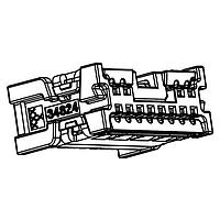 Molex 34824-0161 Housings MINI50 CONN RCPT 16CKT NB LTGY POL B