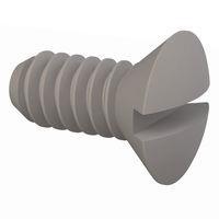 Essentra Components 330632A031 Slotted Countersunk 82 Slotted CSK Screw, #6-32 Thread, 5/16 Lg
