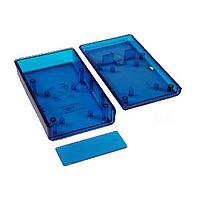 Hammond Manufacturing 1593QTBU Hand Held Instrument Box w/BattDoor, ABS 4.4x2.6" ClearBlue