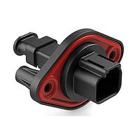 Amphenol SINE Systems AT04-2P-PM15 Receptacle 2 Position Receptacle, Pin, Panel Mount, Self-Threading, Strain Relief