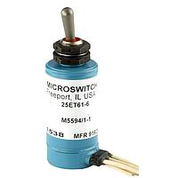 Honeywell 25ET61-6 Toggle Switches SW TOG SPDT 4A 28VDC LEVER WIRE LEAD T/H