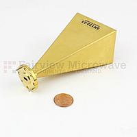 Fairview  SH122-23 WR-22 Standard Waveguide Horn With UG-383/U Round Cover Flange and 23 dB Typical Gain Operating From 33 GHz to 50 GHz Frequency Range
