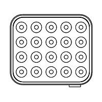 ITT Cannon RPRM20-22PNAS Headers EN4165-Style Conn RPRM20-22PNAS