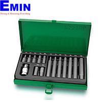 TOPTUL GAAD1508 15PCS 1/2 inch DR. Hex Shank Hexagon Insert Bit Set