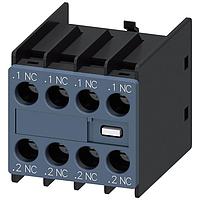 SIEMENS 3RH29111FA04 Electromechanical Contactors AUX. SWITCH 4NC FOR S00 & S0 SCREW