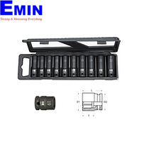 KAWASAKI KPT-IS411 Impact Socket Set (H10 PCS, 1/2")