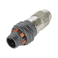 HARTING 21031111315 Connectors M12-S-PPI-CC-IDC-3P-ACOD-M-STR, M12-S PP inverse male A-coded 3-pole unshielded