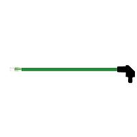 BIVAR SZR4-10.00-F5PS-5 Flexible Light Pipes with LEDs 10 Inch, Green Fiber, Smoked Lens