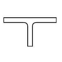 Raychem - TE Connectivity 301A511-71/86-0 Transition Boot, T-shaped Slimline HS-TRANSITION