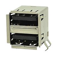 Same Sky (formerly CUI Devices) UJ21-AH-4-TH USB Connectors USB jack 2.0, standard A type, 4 pin, Horizontal, 3 uin plating, through hole