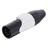 Amphenol Audio AX5MB9M-AU Cable Connectors 5P PIN M PLUG BLKGLD W WHT MRK SLV