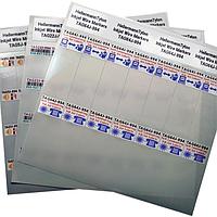 HellermannTyton TAG22J-994 Thermal Transfer Label Inkjet Label, Self-Laminating, 1.0" x .5" x 1.63", 32 Per Sheet, PET, White, 1000/pkg