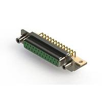 EDAC 630-M25-340-GN6 D-Sub Connectors - Standard Density Right Angle D-Sub Connector
