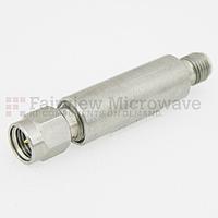 Fairview SA18L-50 50 dB Fixed Attenuator SMA Male To SMA Female Up To 18 GHz Rated To 2 Watts With Passivated Stainless Steel Body