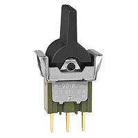 NKK Switches M2018TJG03-GA Paddle Switches (ON)OFF(ON) SNAP-IN .45 BLACK PADDLE PC
