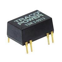 TRACO Power TDR 3-4813 Isolated Product Type: DC/DC; Package Style: DIP-14; Output Power (W): 3; Input Voltage: 36-75 VDC; Output 1 (Vdc): 15; Output 2 (Vdc): N/A; Output 3 (Vdc): N/A