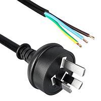 Qualtek Electronics 373008-01 No Receptacle Power Cord INTL 1.8m 3X1.0 10A AS3112/AUSTRALIAN