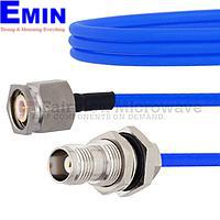 Fairview FMCA1046 TNC Male to TNC Female Bulkhead Cable FM141FLEX Coax and RoHS Compliant