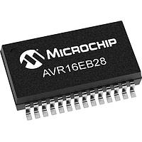 Microchip Technology AVR16EB28-E/SS MCUs 16KB RWW,2KB RAM,28p,20MHz,12-bit ADC,PGA,UART,SPI,I2C,2xTCB,TCEX,TCF,WEX