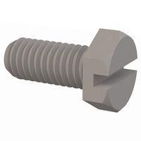 Essentra Components 011032X043 Hex Slotted Hex Slotted Screw, #10-32 Thread, 7/16 Lg