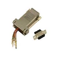 NorComp RJADK25S7080811 D-Sub Adapters & Gender Changers 25P Fem to RJ45 Black Adapter Kit