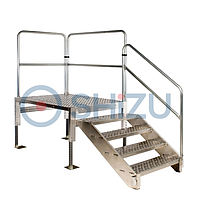 ShiZu STB-THANG5 Stainless steel ladder with 1 handrail
