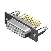 Molex / FCT 173109-0290 Receptacle FCT DSUB STR PC RCPT 15 PN W/SNAPIN