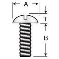 Eagle Plastic Devices 5721-832-3/8-SS Machine 100 PK MACH 8-32X3/8