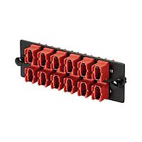 Panduit FAPV0824RDMPO Fiber Optic Cable Assemblies Opticom 100G MPO fiber adapter panel, 8-