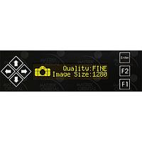 Matrix Orbital BLK202A-BK-USB-IY PC Bay Inserts, LCD Characters 20x2 Ylw Txt Blk B/G Key w/ Black Bkt