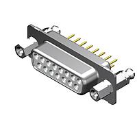 Molex / FCT 173109-0582 Standard Density FCT DSUB STR PC RCPT 09 PN W/SNAPIN