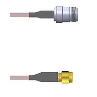 Amphenol Custom Cable Q-2403F000H096i RF Cable Assemblies N-SJ/SMA-SP G142 96I