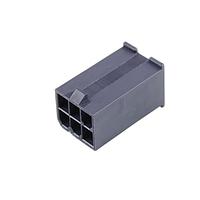 Molex 46993-0611 Plug Housing MiniFitJr Plg FH /DR 6Ckt V2 Black