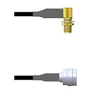 Amphenol Custom Cable Q-2R0550008060i RF Cable Assemblies SMA-RJB/TNC-SP RG58 60I