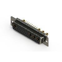 EDAC 628-36W4224-3T1 Mixed Contact D-Sub Connectors Vertical Combo Dsub