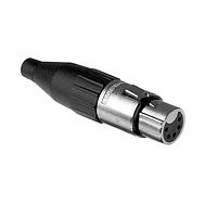 Amphenol Audio AC5F BULK Connectors 5 Pole XLR Female Cable Connector Machined Contacts Nickel Finish