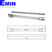 TOPTUL CTIA3032 Double-End Truck Wrench W/Bar (6PTx6PT, 30x32mm)