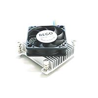 Rego Electronics RG7111-B4-PP CPU Cooler Extruded Aluminum Radial fins Push PinFan 40x10 Axial w/ PWM